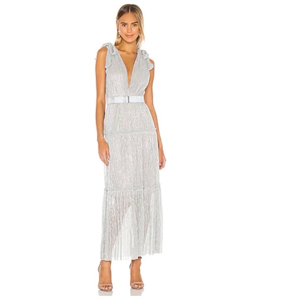 Helena Dress in Silver | Sabina Musayev